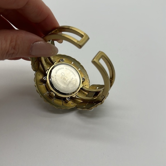 Rachel Zoe White Stone Cuff Hidden Watch - Picture 2 of 7